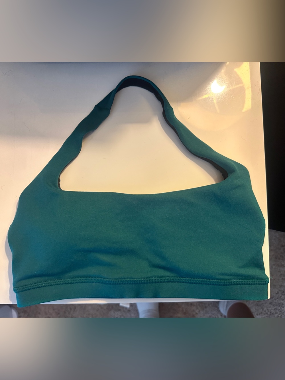 Fleo Teal Halter Sports Bra